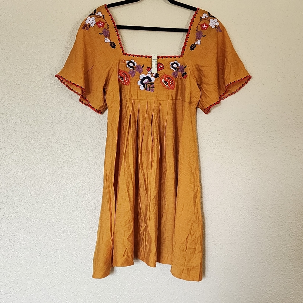 Madewell Embroidered Square-neck Mini Dress - Picture 5 of 13